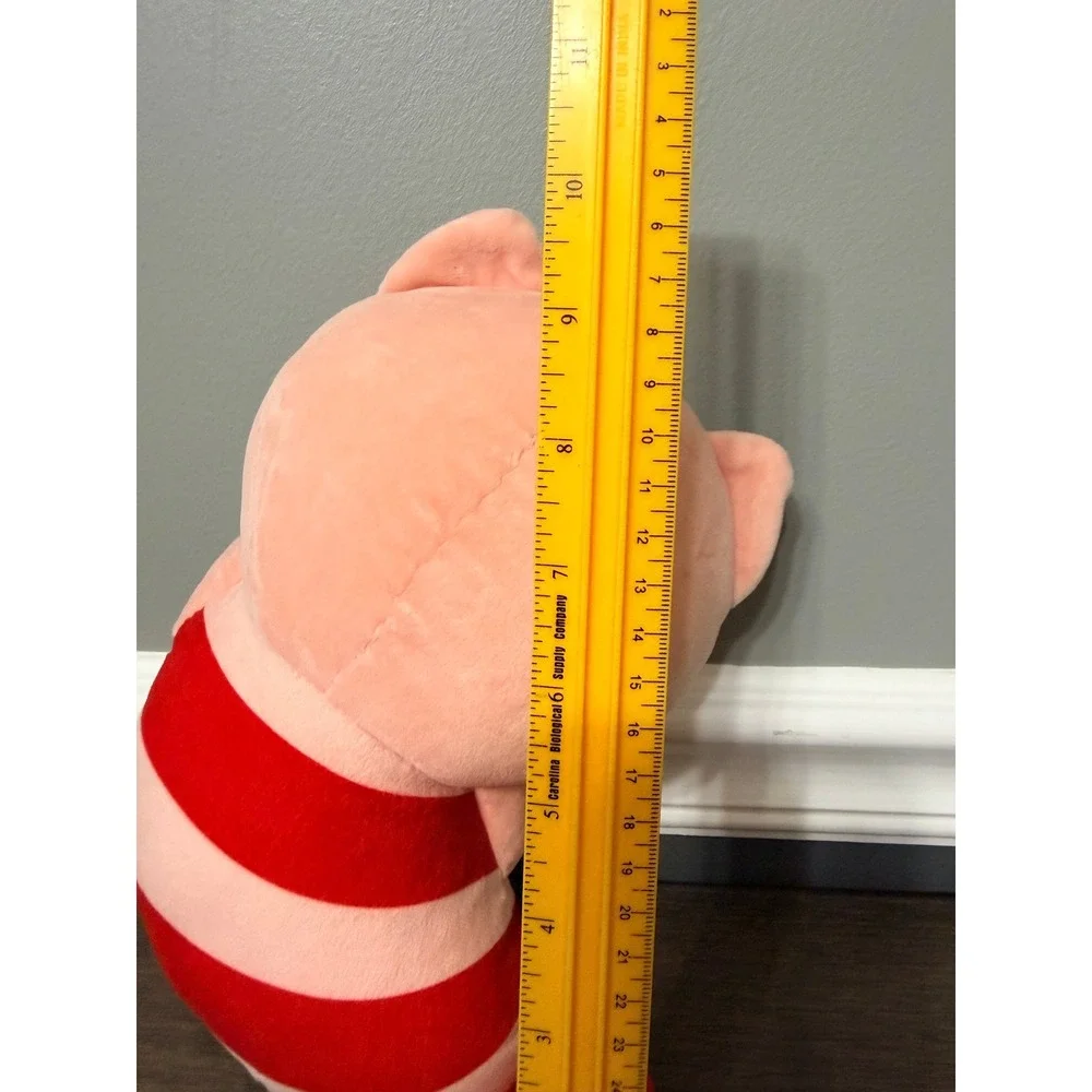 Chiikawa Universe Japanese Kawaii Pink Striped Pig Shrimp Plush Stuffed Animal